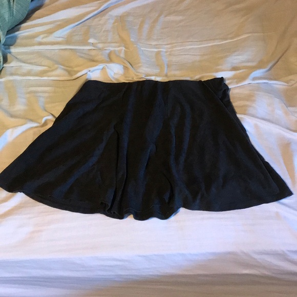 Black Suede Mini Skirt - Picture 1 of 1